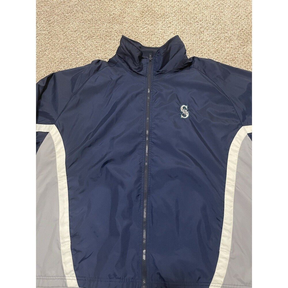 Majestic Size 2XL Seattle Mariners Zip-Up Baseball Jacket MLB - Picture 4 of 6